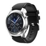 Bracelet silicone 22mm pour Samsung Gear S3 Frontier / S3 Classic - Noir