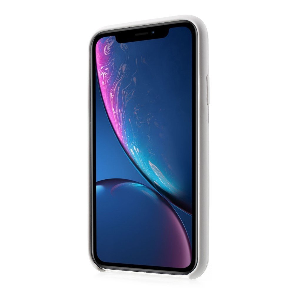 1:1 Scale Silky Solid Silicone Phone Shell for iPhone XR 6.1 inch - Beige – Image 2