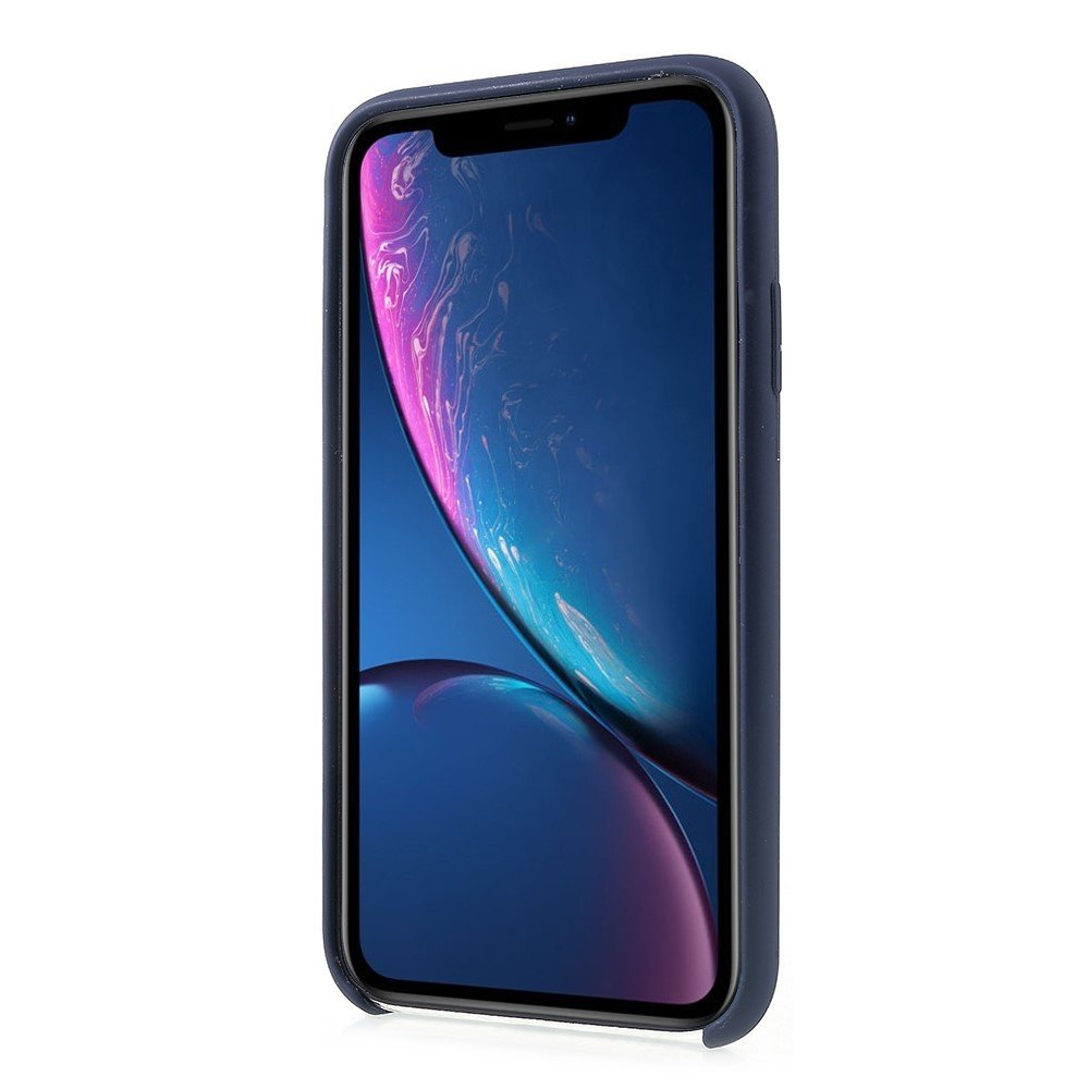 Coque silicone pour iPhone XR 6,1 pouces - Bleu Foncé – Image 2
