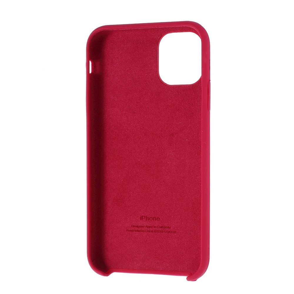 Silky Solid Silicone Phone Shell Casing for iPhone 11 Pro 5.8 inch (2019) - Wine Red – Image 3