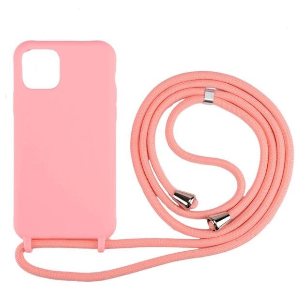 Coque TPU avec dragonne pour iPhone 11 Pro 5,8 pouces - Rose