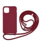 Coque TPU avec dragonne pour iPhone 11 Pro 5,8 pouces - Rouge