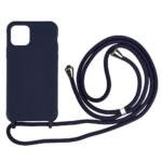 Coque TPU avec dragonne pour iPhone 11 Pro Max 6,5 pouces - Bleu Foncé
