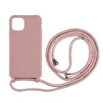 Coque TPU avec dragonne pour iPhone 11 Pro Max 6,5 pouces - Or Rose