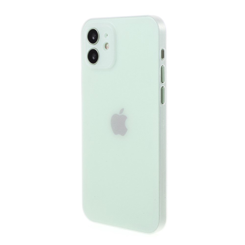 Precise Hole Opening Ultra-thin and Slim Hard PC Case for iPhone 12 mini - White – Image 2