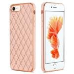 Coque antichoc rhombique pour iPhone 8/7/SE - Or Rose