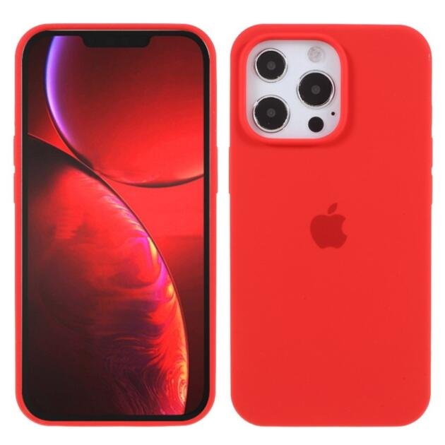 Coque silicone pour iPhone 13 Pro 6,1 pouces - Rouge