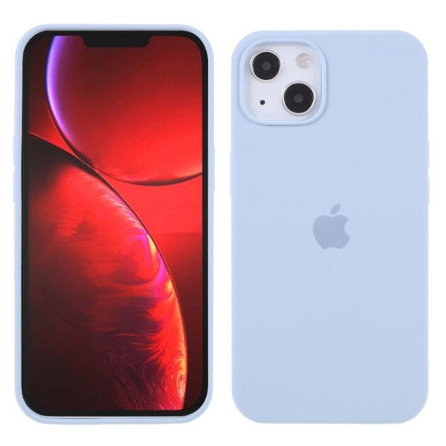 Coque silicone pour iPhone 13 mini 5,4 pouces - Bleu Bébé