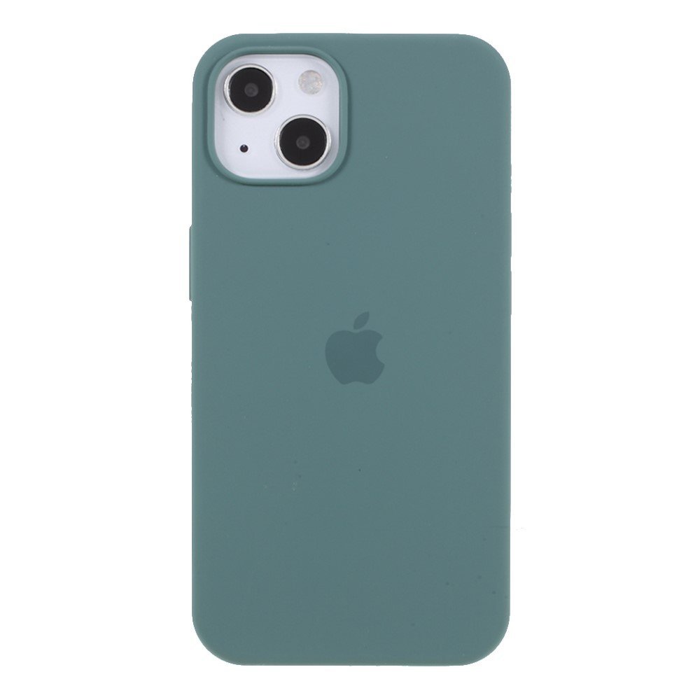 Shockproof Solid Silicone Case Mobile Phone Back Cover Shell for iPhone 13 mini 5.4 inch - Blackish Green – Image 2