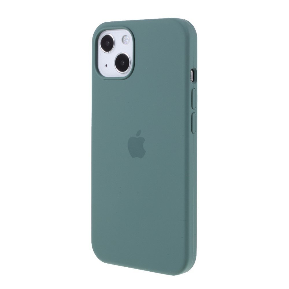 Shockproof Solid Silicone Case Mobile Phone Back Cover Shell for iPhone 13 mini 5.4 inch - Blackish Green – Image 3