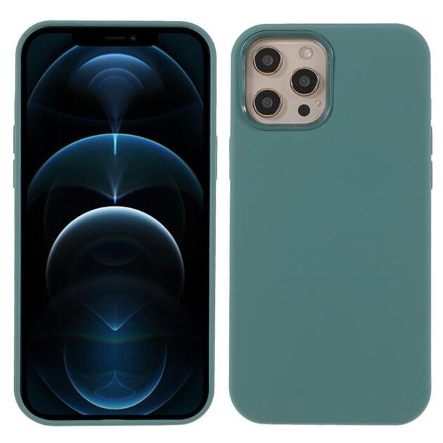 Coque silicone pour iPhone 12 Pro Max 6,7 pouces - Vert Pin
