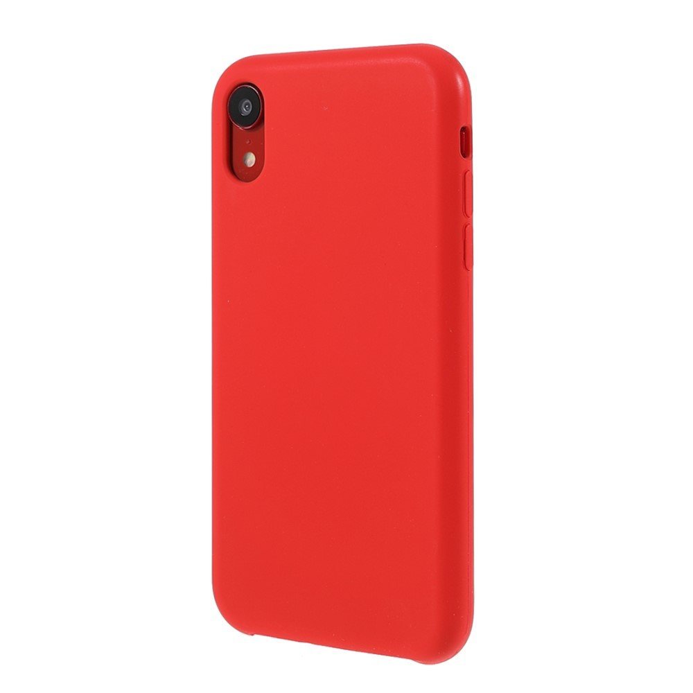 Solid Silicone Silky-Soft Touch Full-Body Protective Case for iPhone XR 6.1 inch - Red – Image 3