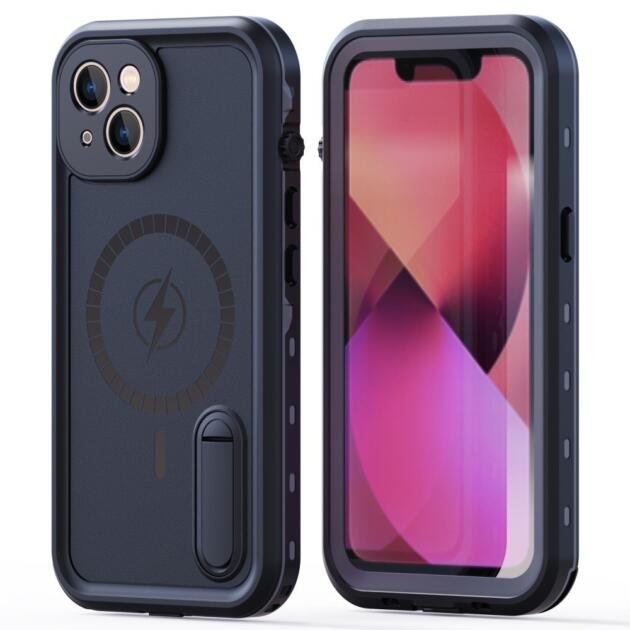 Coque REDPEPPER IP68 étanche pour iPhone 13 6,1 pouces - Noir