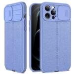 Étui avec cache caméra coulissant pour iPhone 13 Pro Max 6,7 pouces - Violet