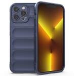 Coque TPU robuste pour iPhone 13 Pro Max 6,7 pouces - Bleu Foncé