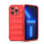 Coque TPU robuste pour iPhone 13 Pro 6,1 pouces - Rouge