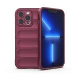 Coque TPU robuste pour iPhone 13 Pro 6,1 pouces - Bordeaux