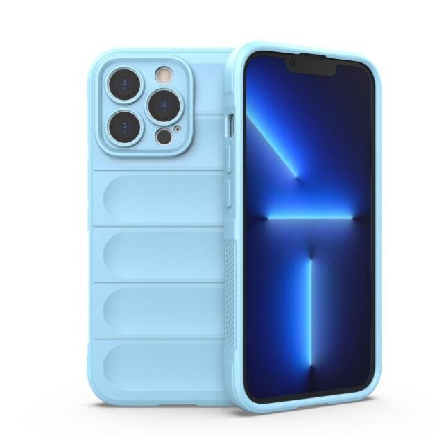 Coque TPU robuste pour iPhone 13 Pro 6,1 pouces - Bleu Bébé