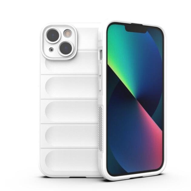 Coque TPU robuste pour iPhone 13 6,1 pouces - Blanc