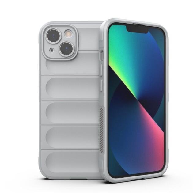 Coque TPU robuste pour iPhone 13 6,1 pouces - Gris Clair