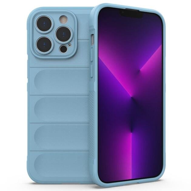 Coque TPU souple pour iPhone 14 Pro 6,1 pouces - Bleu Bébé