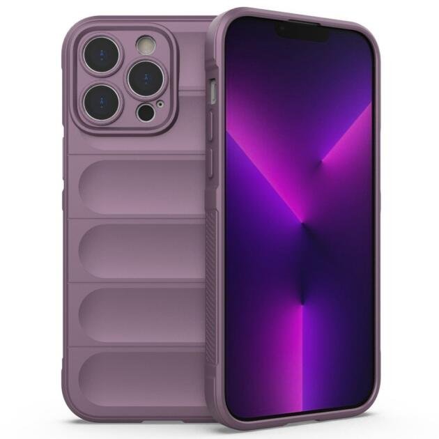 Coque TPU souple pour iPhone 14 Pro Max 6,7 pouces - Violet Clair