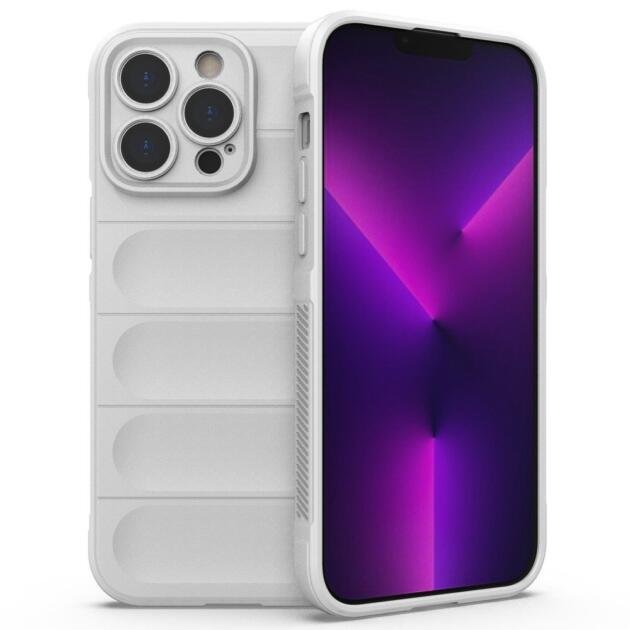 Coque TPU souple pour iPhone 14 Pro Max 6,7 pouces - Blanc