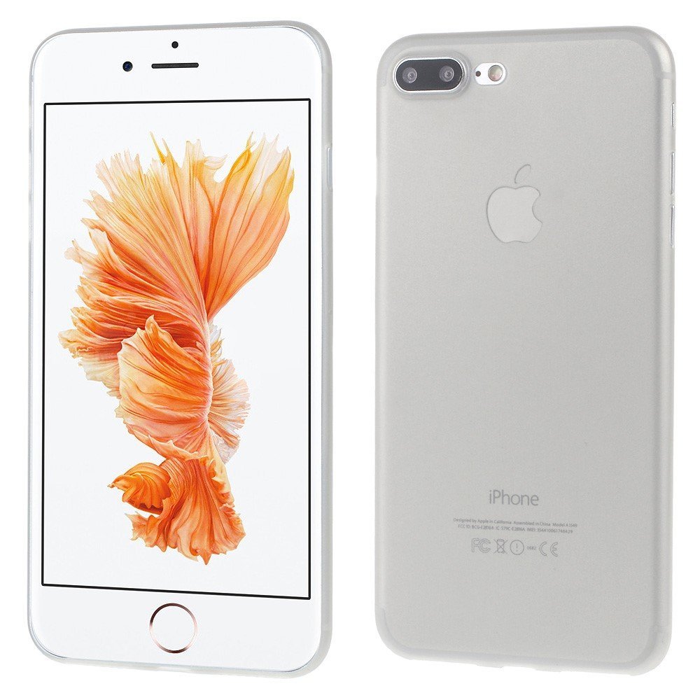 Ultra Thin 0.3mm Matte Plastic Case for iPhone 8 Plus / 7 Plus 5.5 inch - Grey