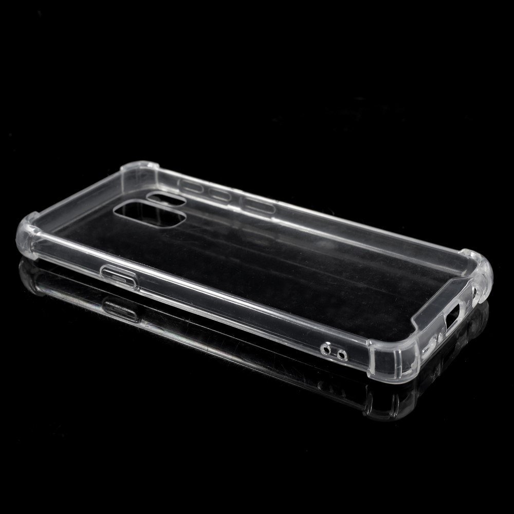 Crystal Clear Acrylic + Flexible TPU Hybrid Phone Case for Samsung Galaxy S9 G960 - Transparent – Image 3