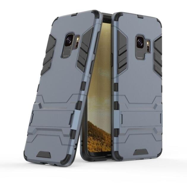 Coque PC + TPU pour Samsung Galaxy S9 G960 - Bleu Foncé