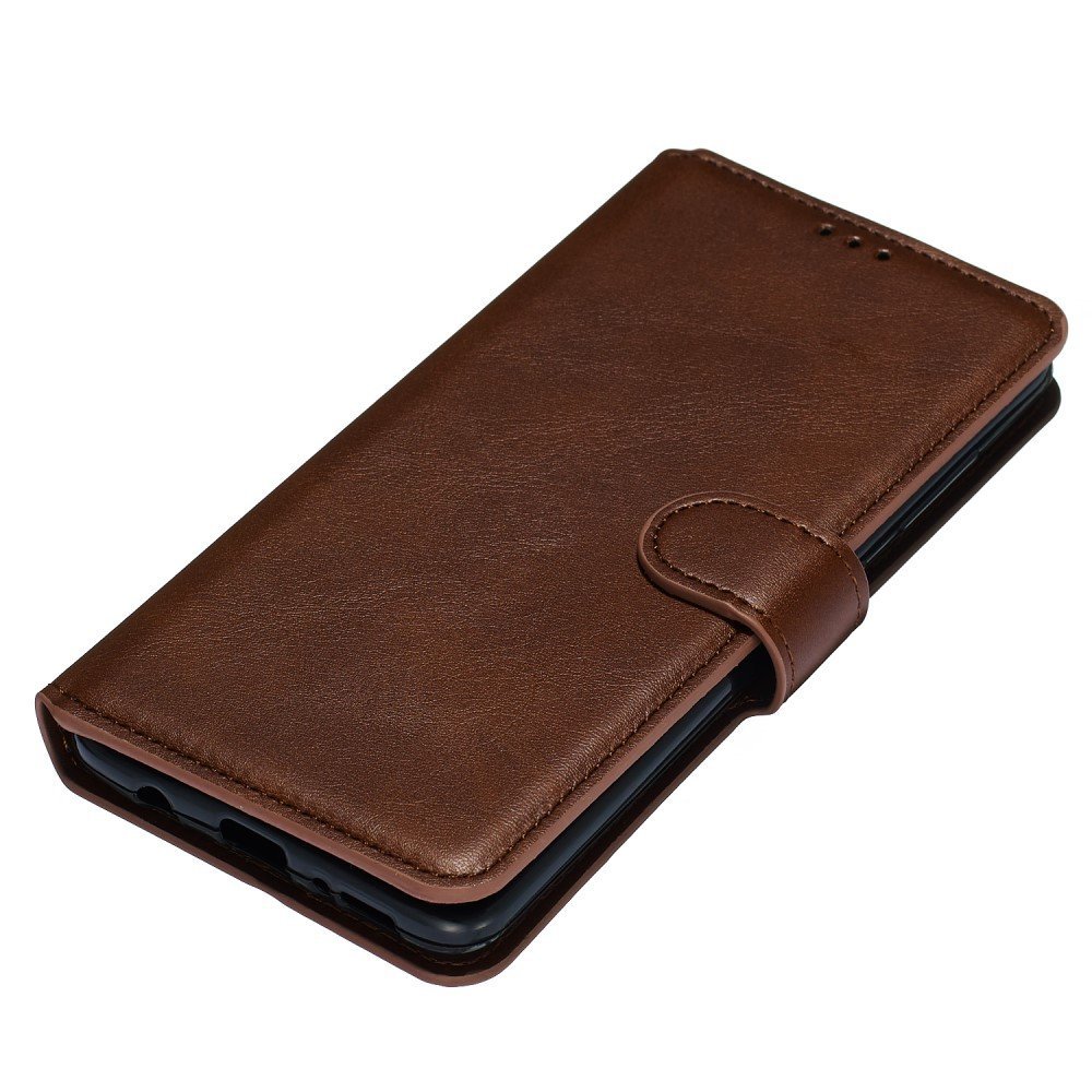 Étui portefeuille en cuir pour Samsung Galaxy A51 - Marron – Image 3