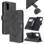 Étui portefeuille en cuir pour Samsung Galaxy A41 - Noir