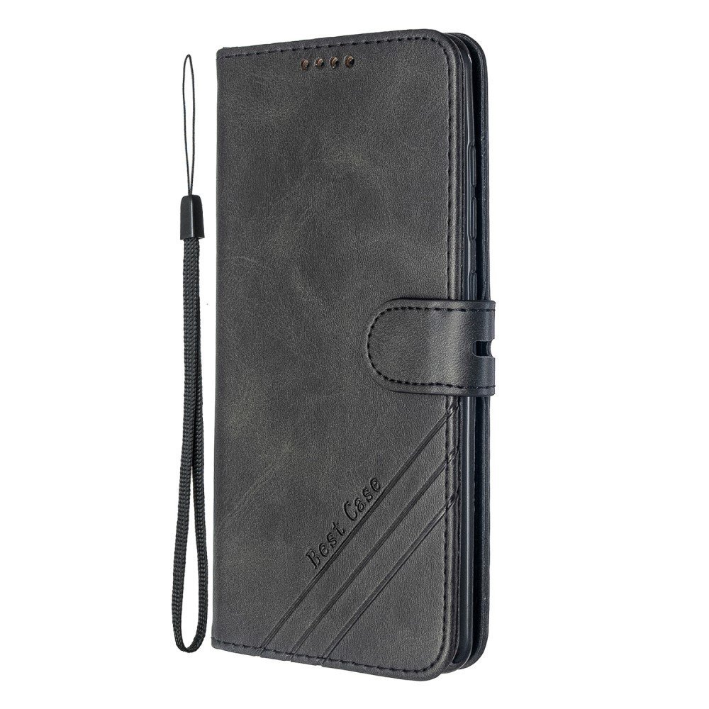 Étui portefeuille en cuir pour Samsung Galaxy A41 - Noir – Image 3