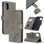 Étui portefeuille en cuir pour Samsung Galaxy A41 - Gris