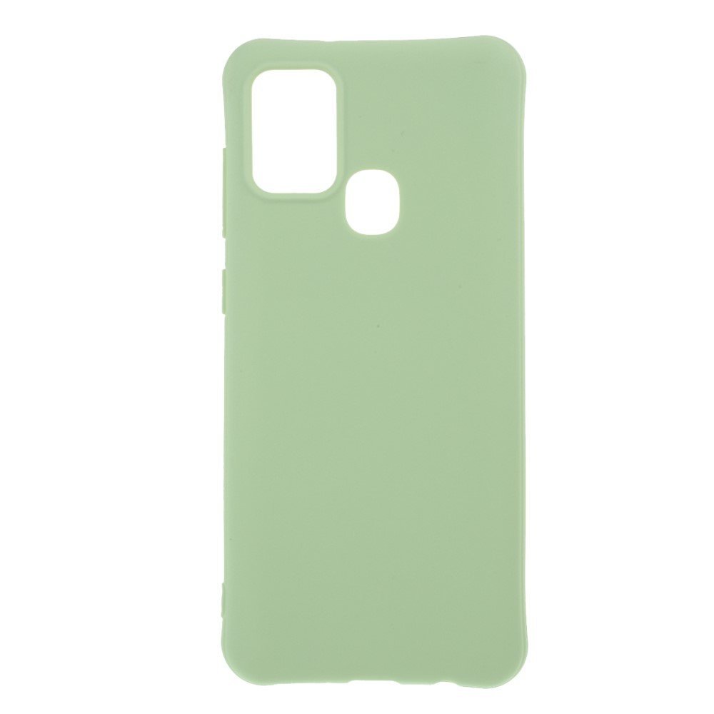 Solid Color Matte Soft TPU Protective Case for Samsung Galaxy A21s - Green