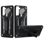 Coque avec support pour Samsung Galaxy S21 Plus 5G - Noir