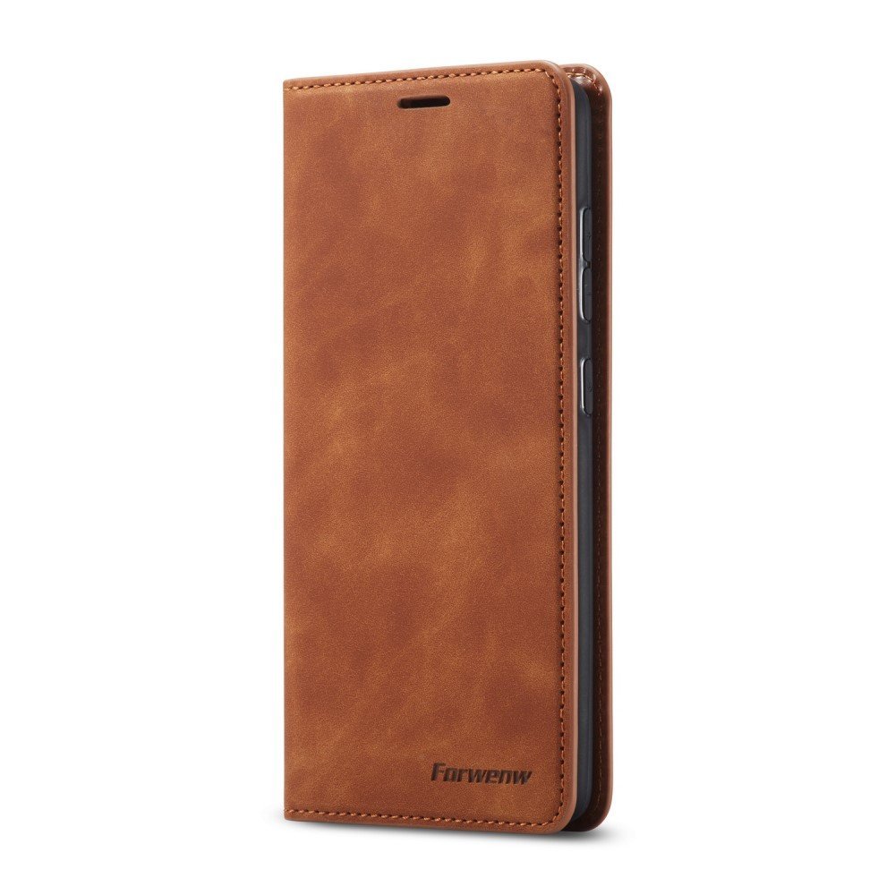 Étui portefeuille FORWENW pour Samsung Galaxy S21 Plus 5G - Marron – Image 2