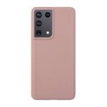 Coque TPU pour Samsung Galaxy S21 Ultra 5G - Rose Foncé