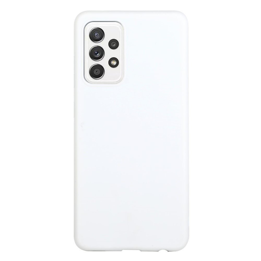 Matte Skin Shockproof TPU Phone Case Shell Cover for Samsung Galaxy A72 5G / 4G - White