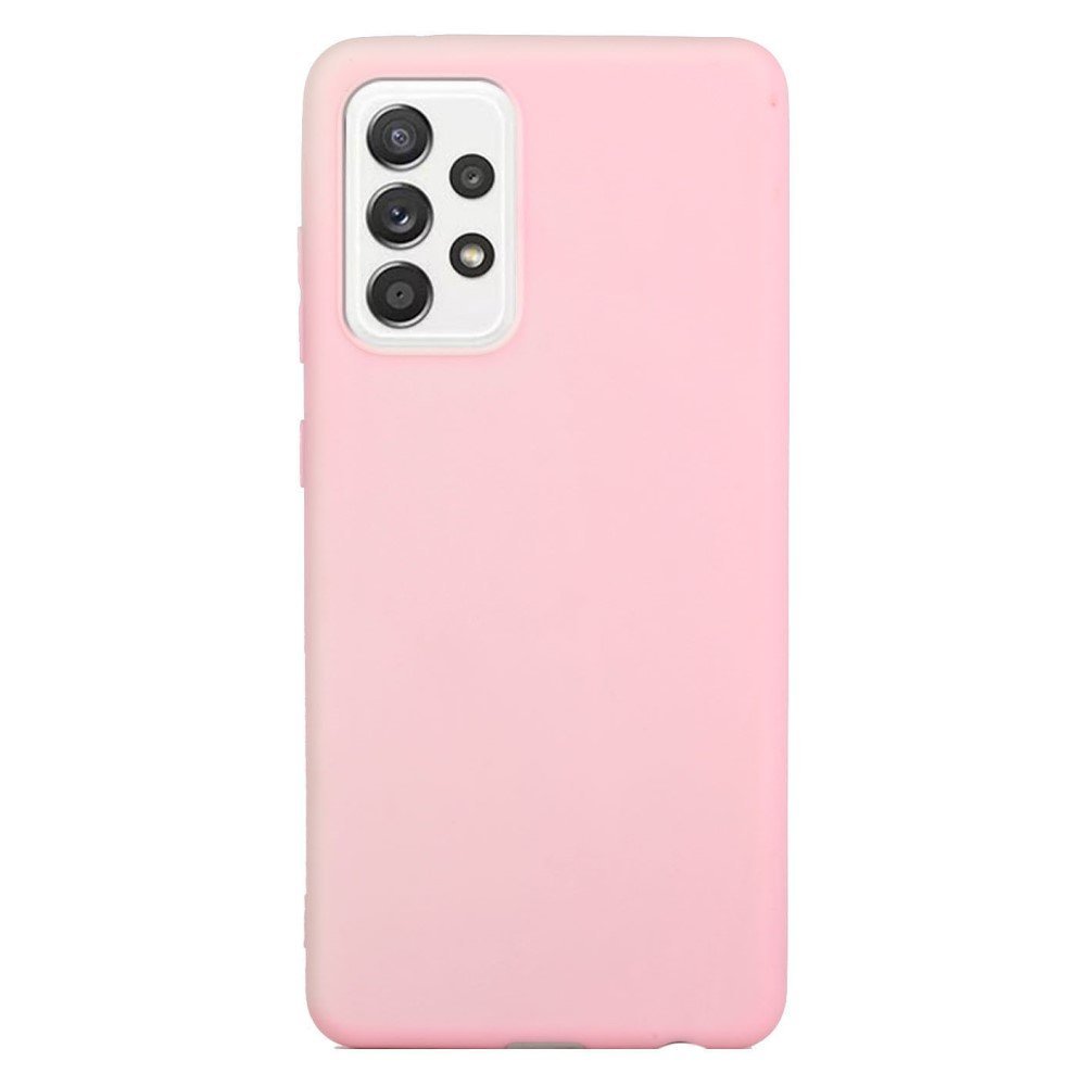 Matte Skin Shockproof TPU Phone Case Shell Cover for Samsung Galaxy A72 5G / 4G - Pink