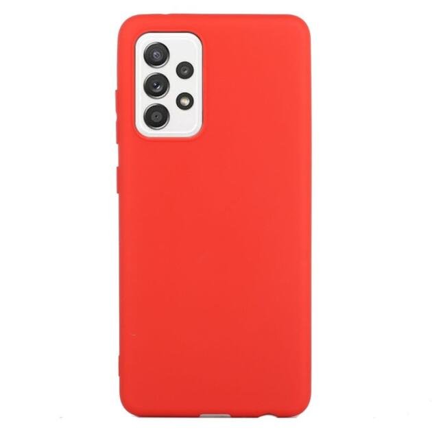 Coque TPU mat pour Samsung Galaxy A52 5G/4G - Rouge