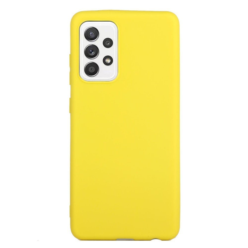 Matte Skin Shockproof TPU Phone Case Cover for Samsung Galaxy A52 5G/4G / A52s 5G - Yellow