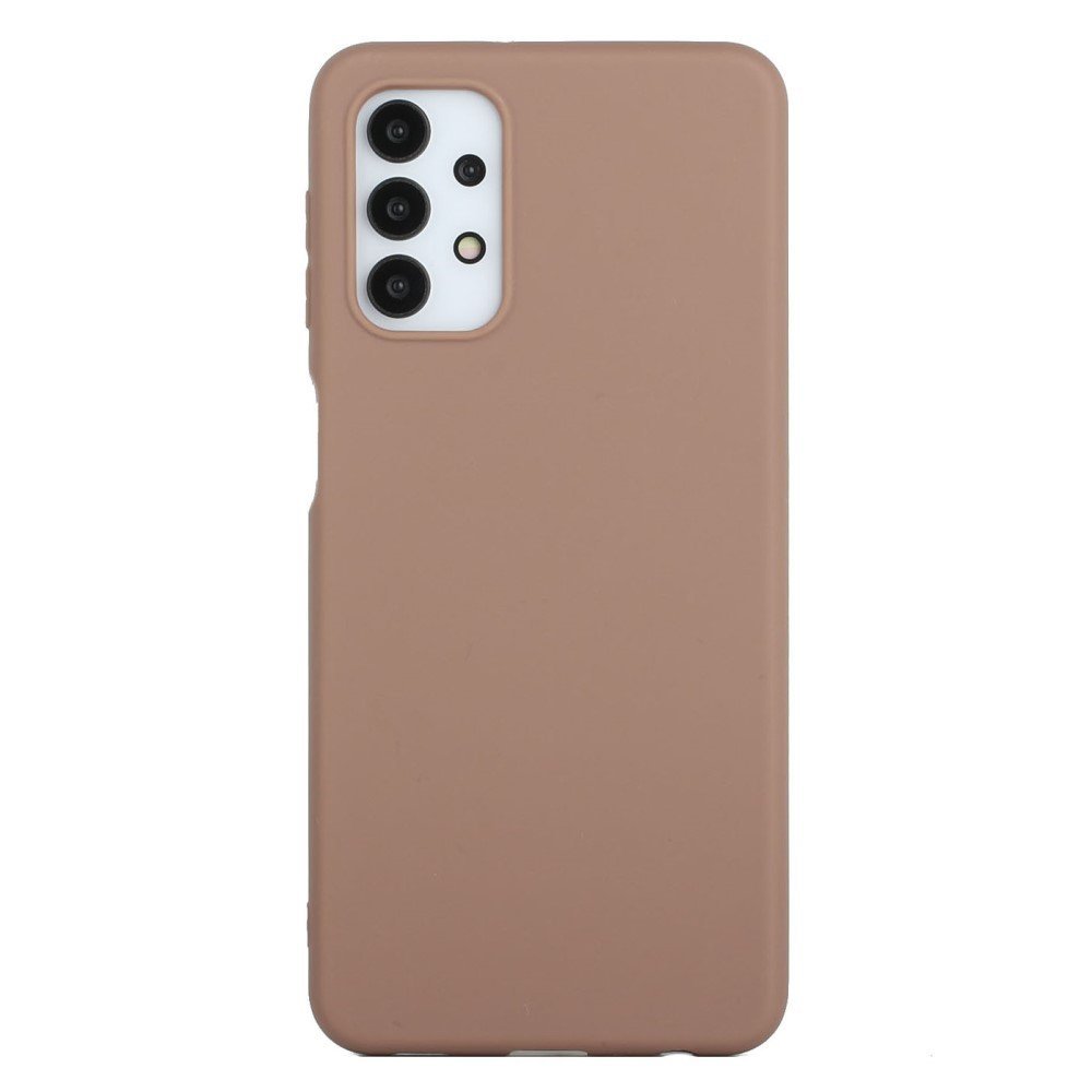 Matte Skin Shockproof TPU Phone Case Shell Cover for Samsung Galaxy A32 5G/M32 5G - Brown