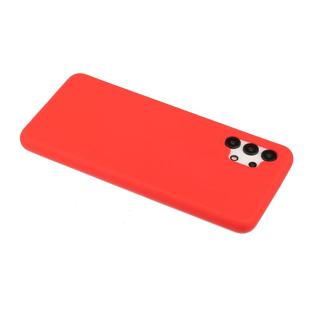Matte Skin Shockproof TPU Phone Case Shell Cover for Samsung Galaxy A32 5G/M32 5G - Red – Image 3