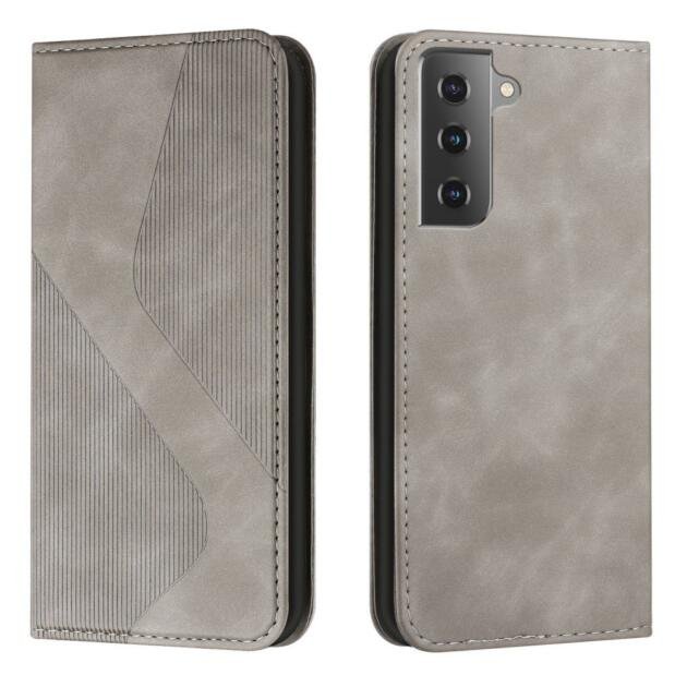 Étui portefeuille pour Samsung Galaxy S22 Plus - Gris
