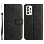 Étui portefeuille en cuir pour Samsung Galaxy A33 5G - Noir