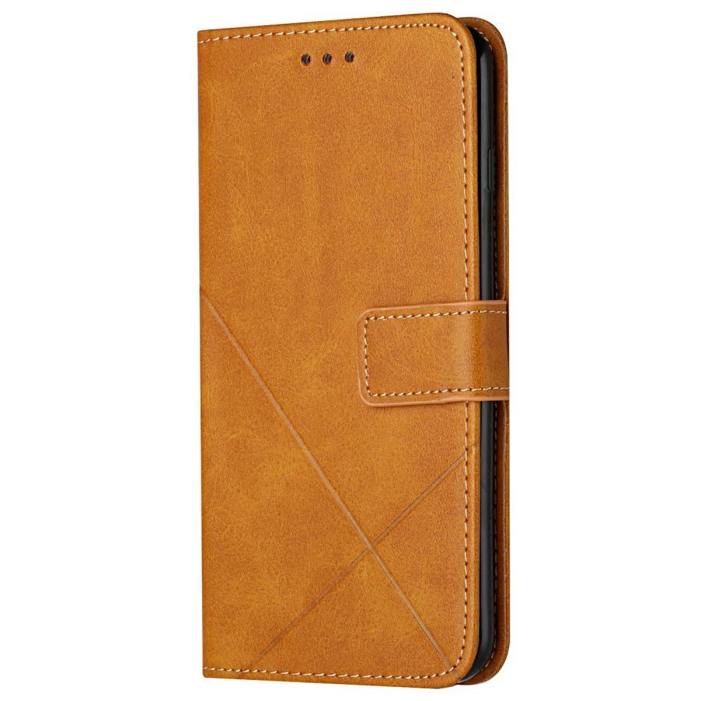 Étui portefeuille en cuir pour Samsung Galaxy A33 5G - Jaune – Image 2