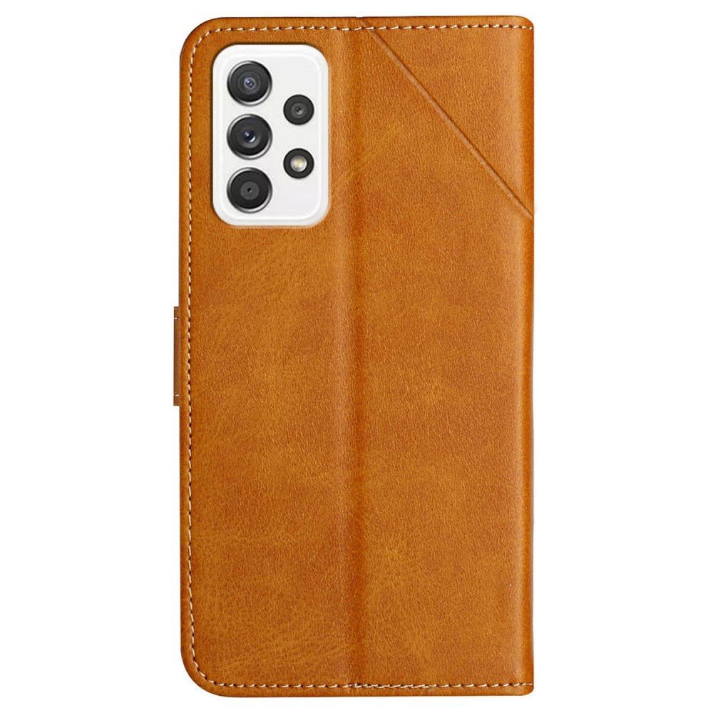 Étui portefeuille en cuir pour Samsung Galaxy A33 5G - Jaune – Image 3