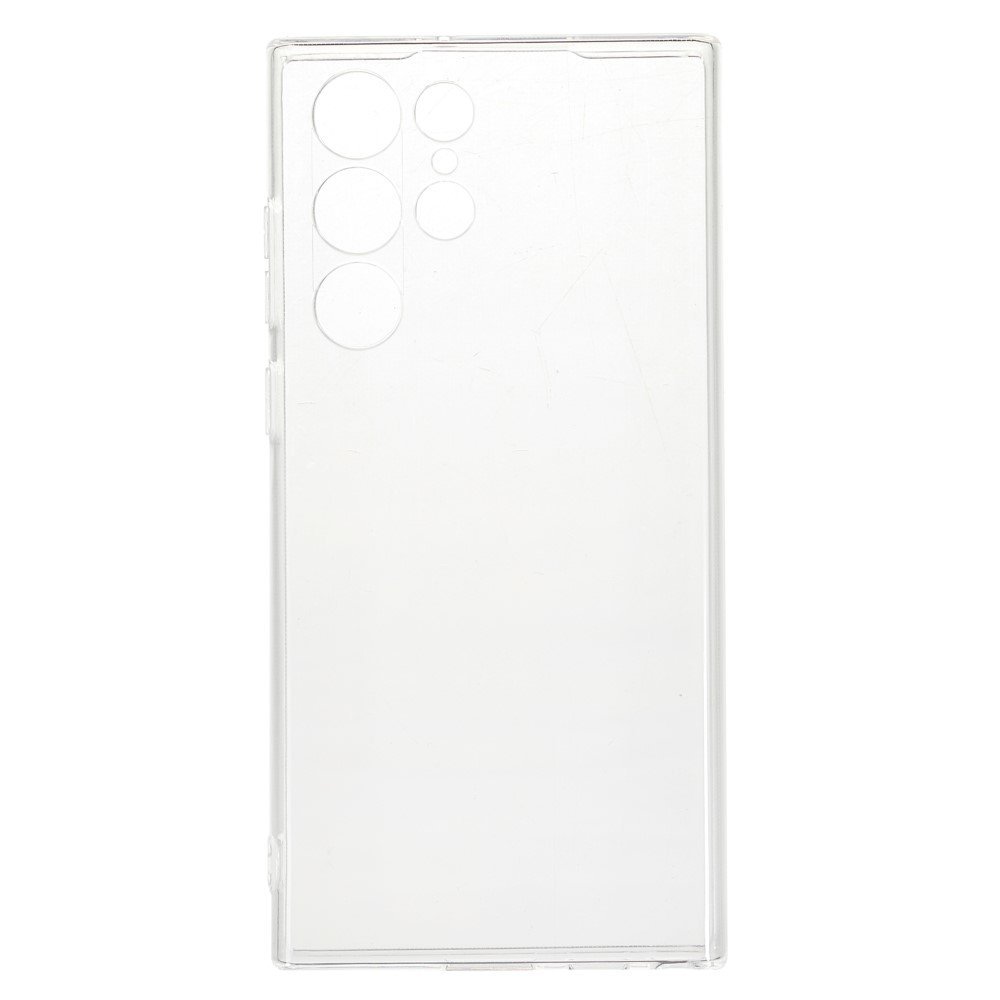 Shock Absorption 2.0mm Thick TPU Transparent Anti-Watermark Protective Phone Case for Samsung Galaxy S22 Ultra 5G