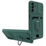 Coque avec support annulaire pour Samsung Galaxy A13 5G/A04s - Vert